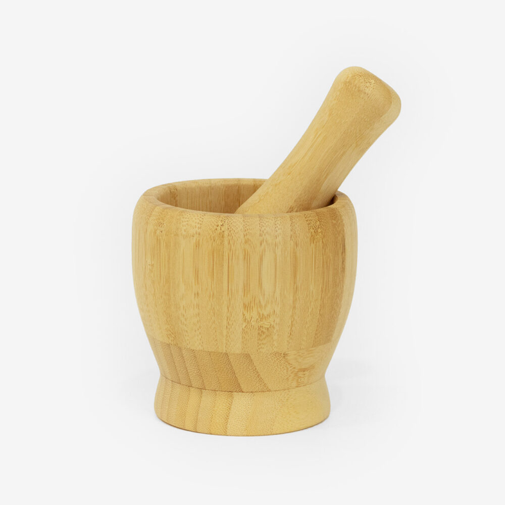 bambooo mortar and pestle
