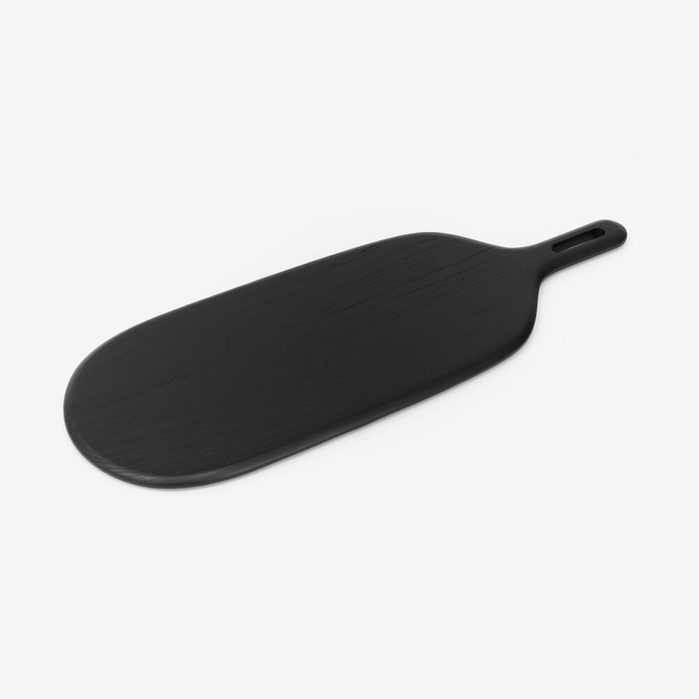 Black paddle cuttin board
