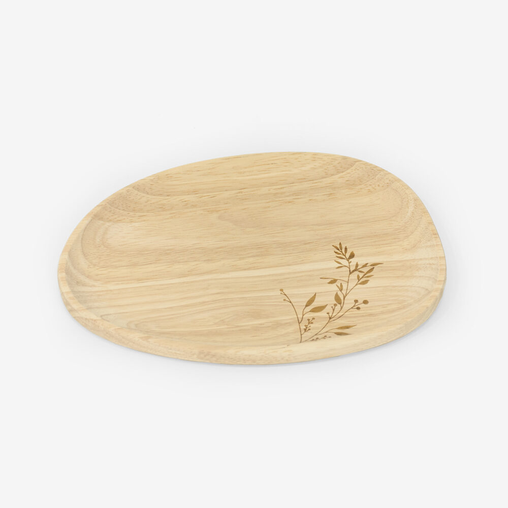 rubber wood serving tray