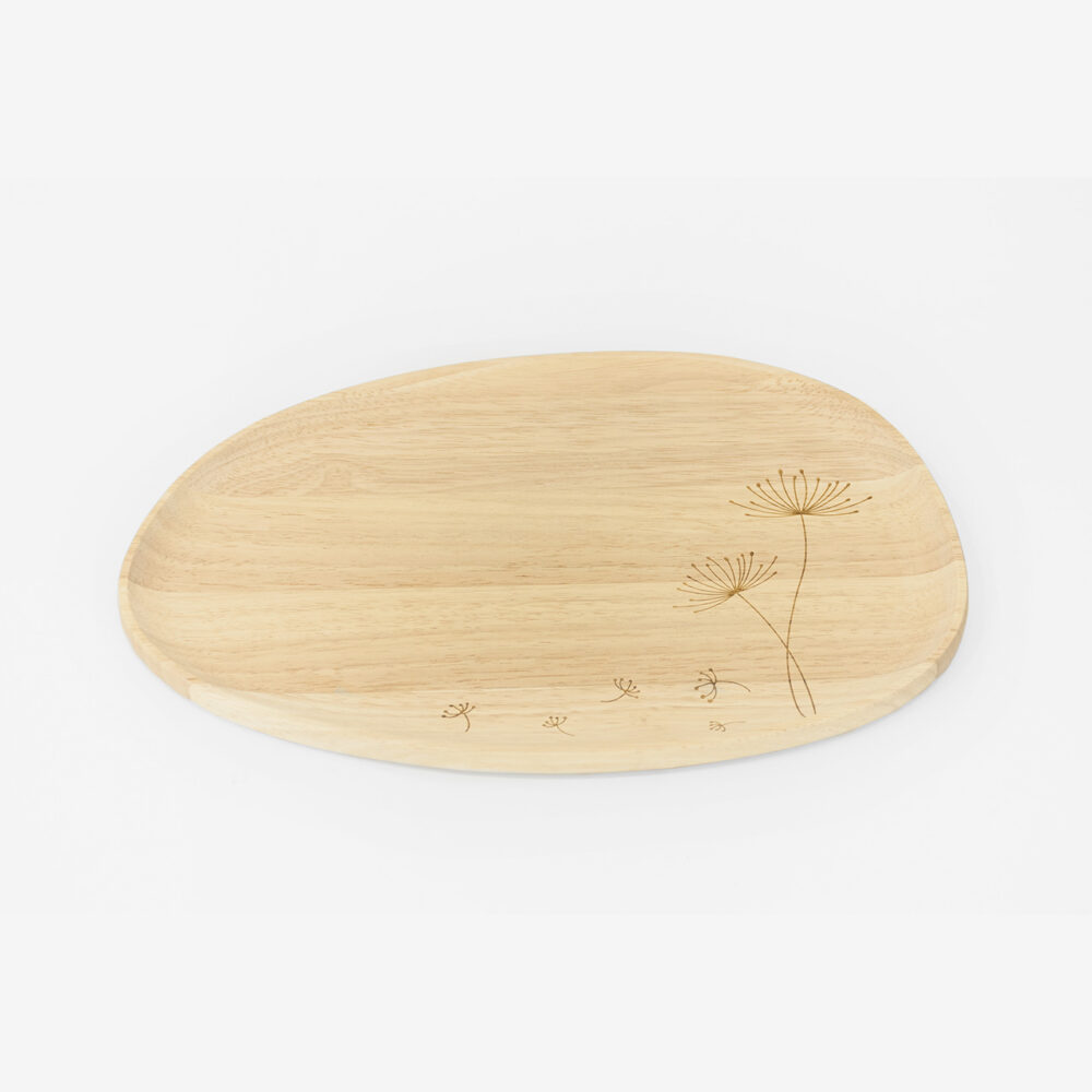 rubber wood serving tray