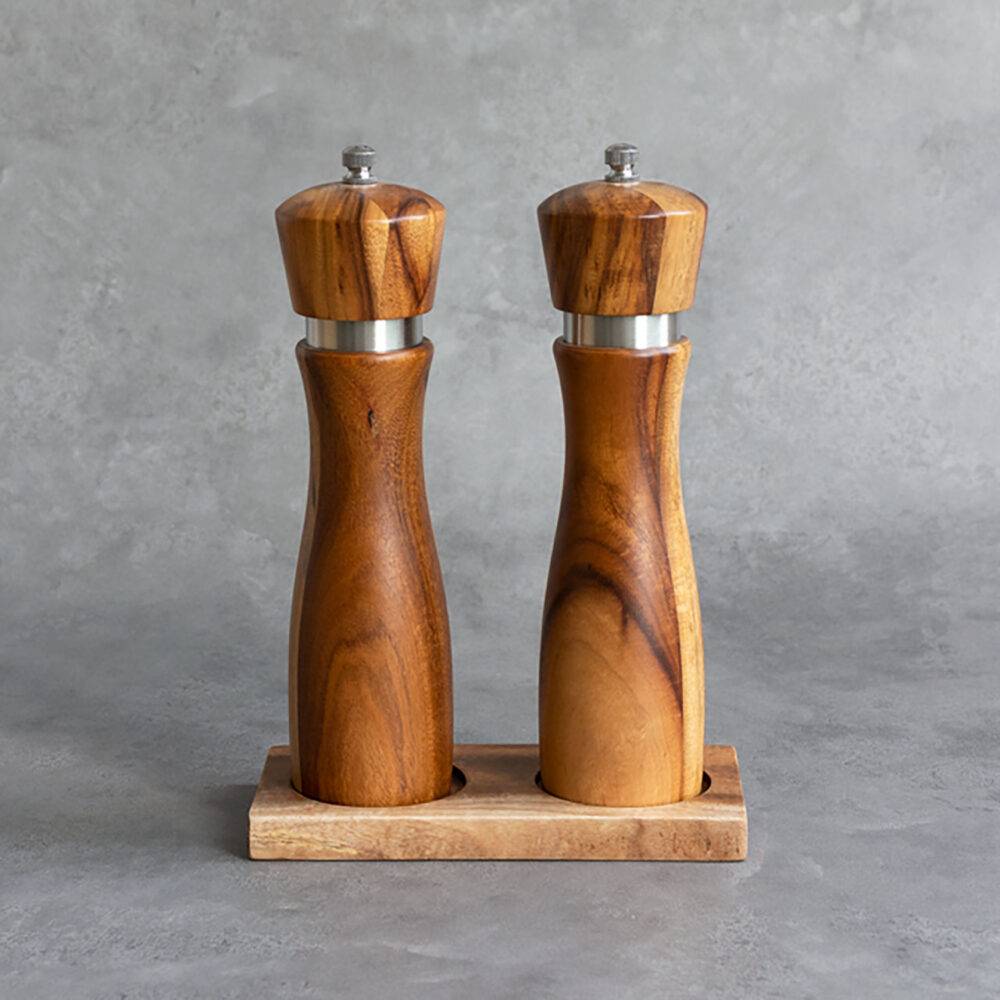 set 3 acacia grinder