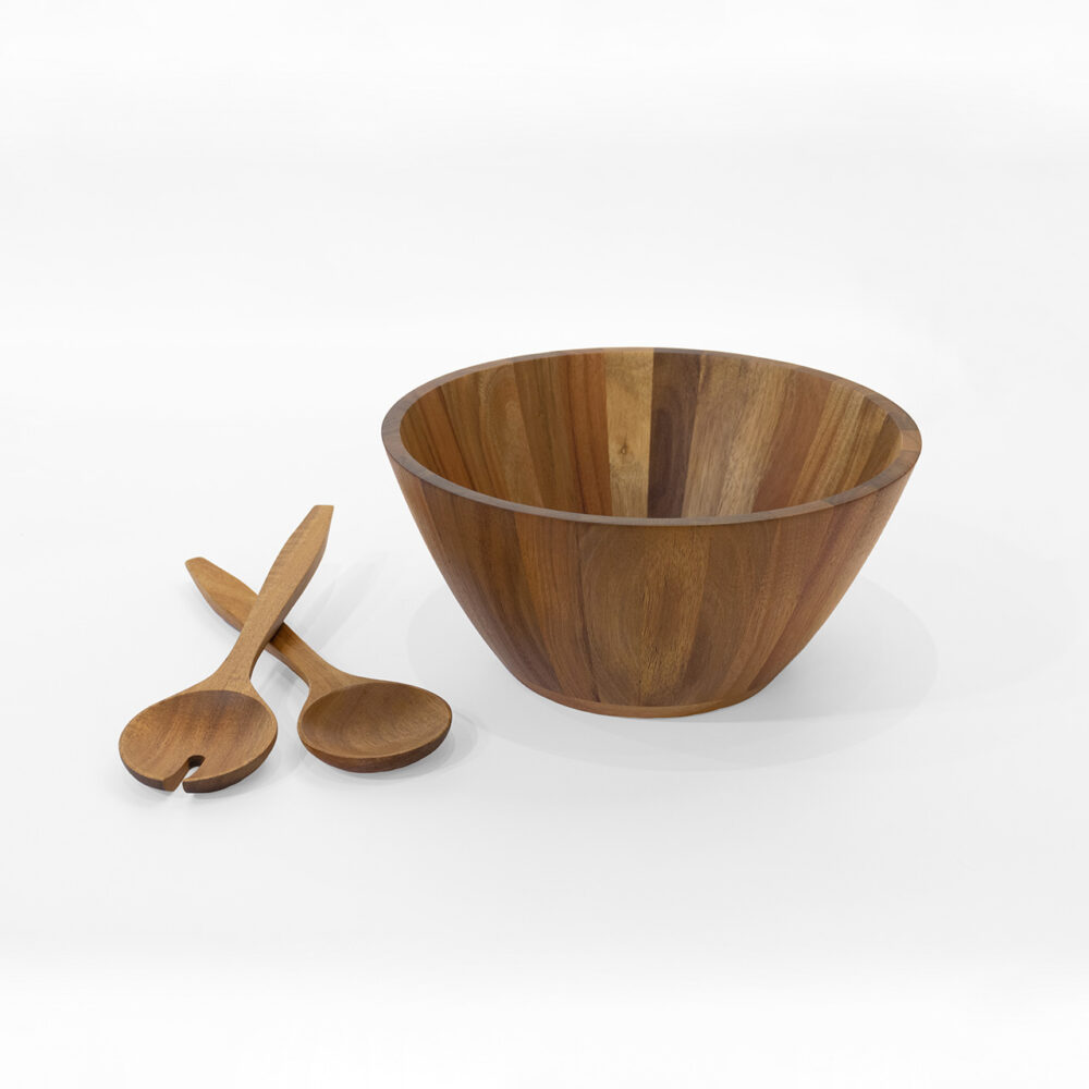 Acacia salad bowl