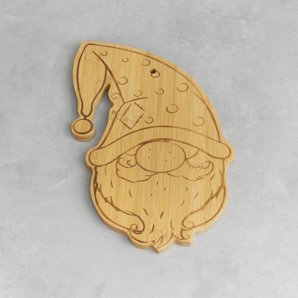 Santa bamboo cutting board