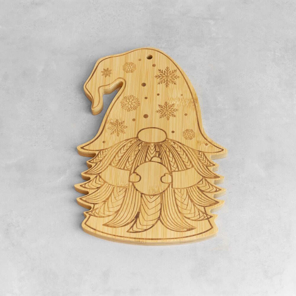Santa bamboo cutting board