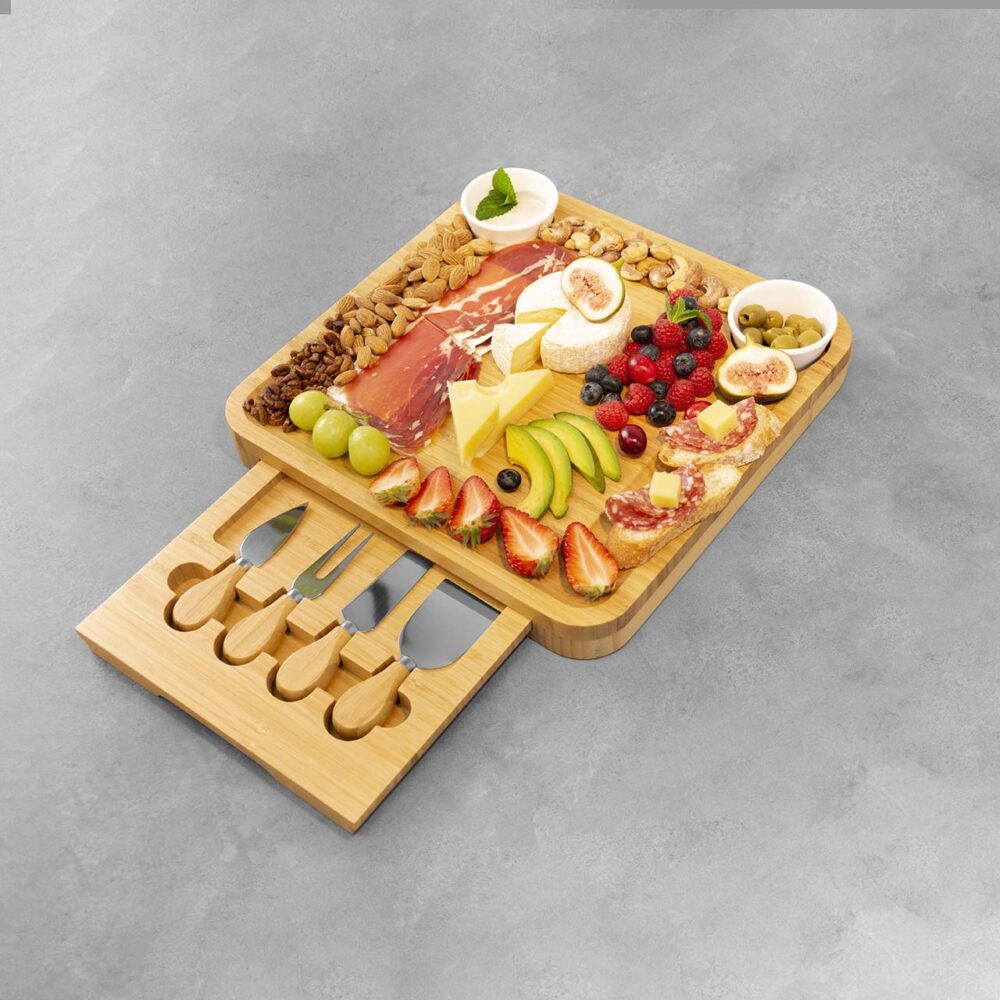 Classic bamboo cheese set