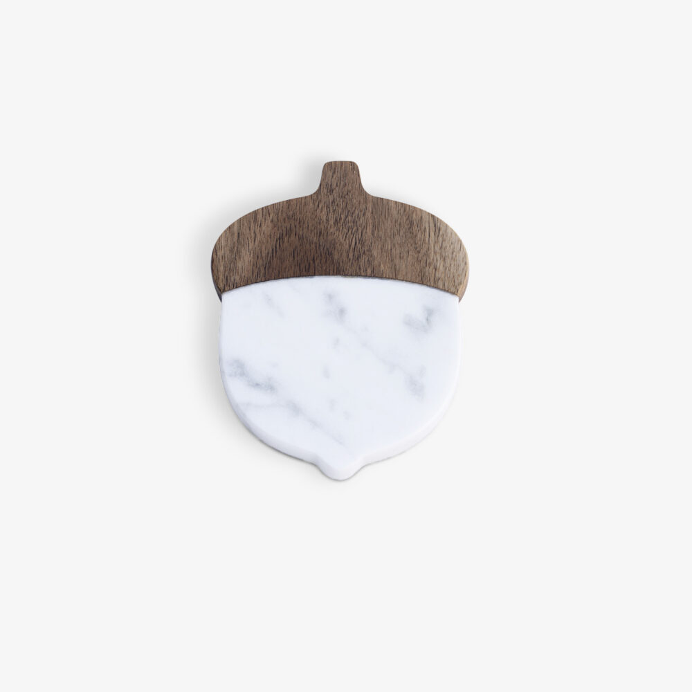 chestnut shape marble coaster