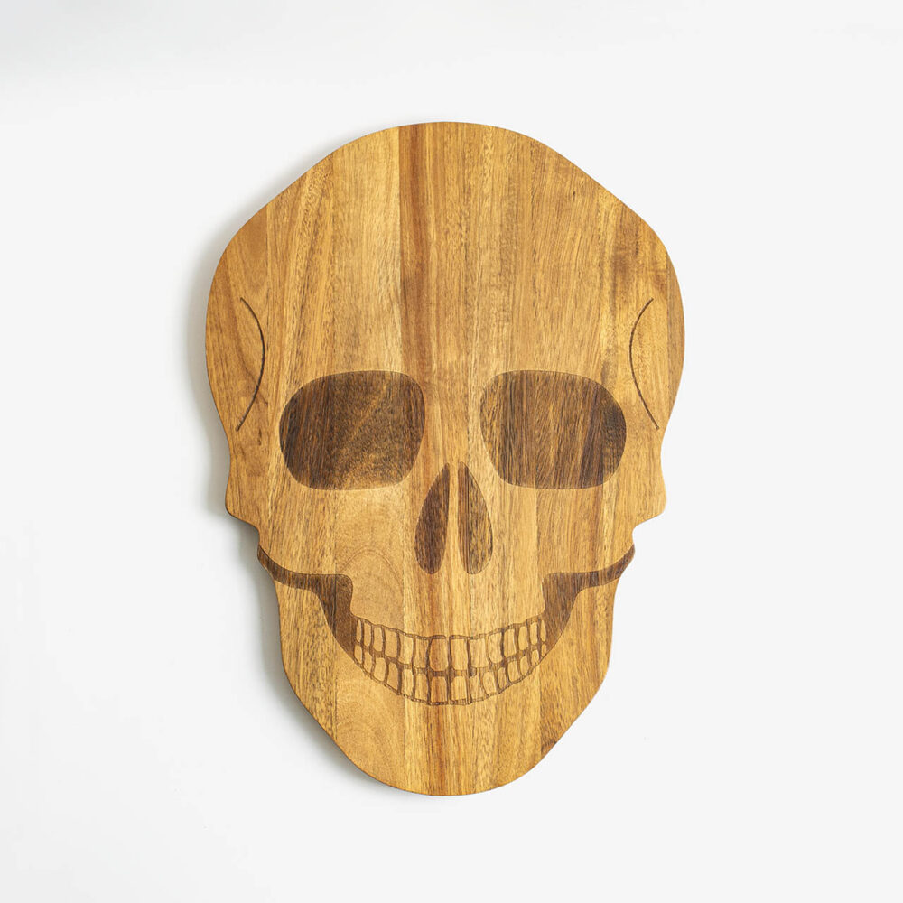 skull cutting board